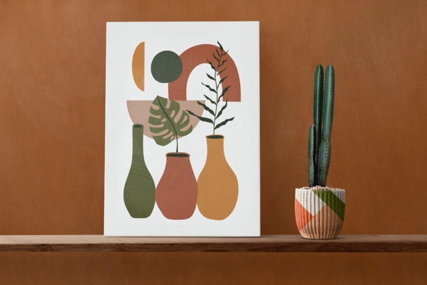 DIY wall art projects to decorate a cozy neutral living room